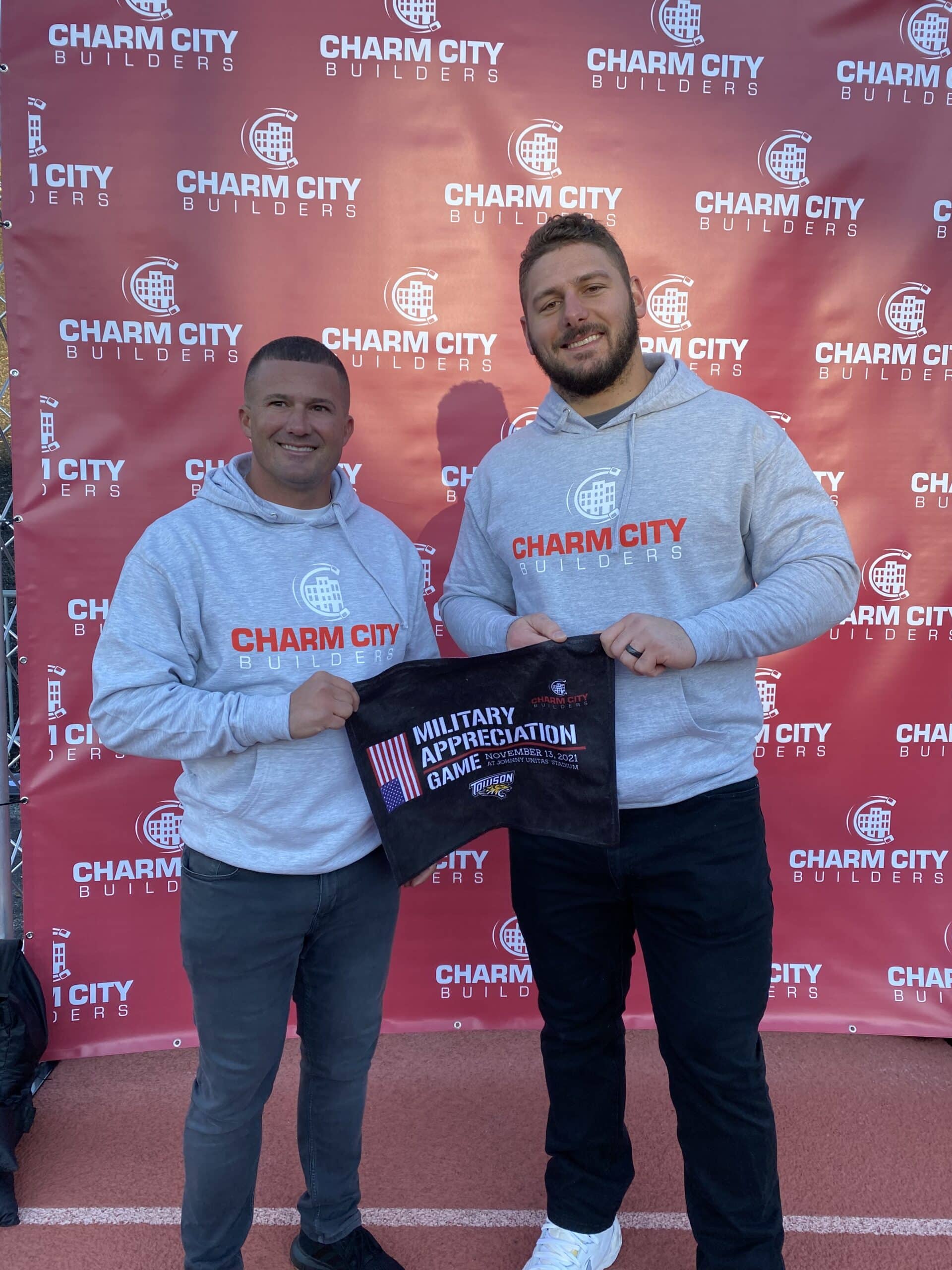 Charm City Builders at Towson University’s Military Appreciation Game